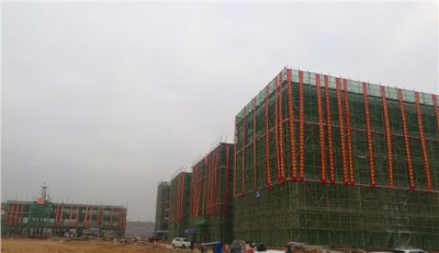 衡南县第一所民办职业中专教学楼主体今日竣工